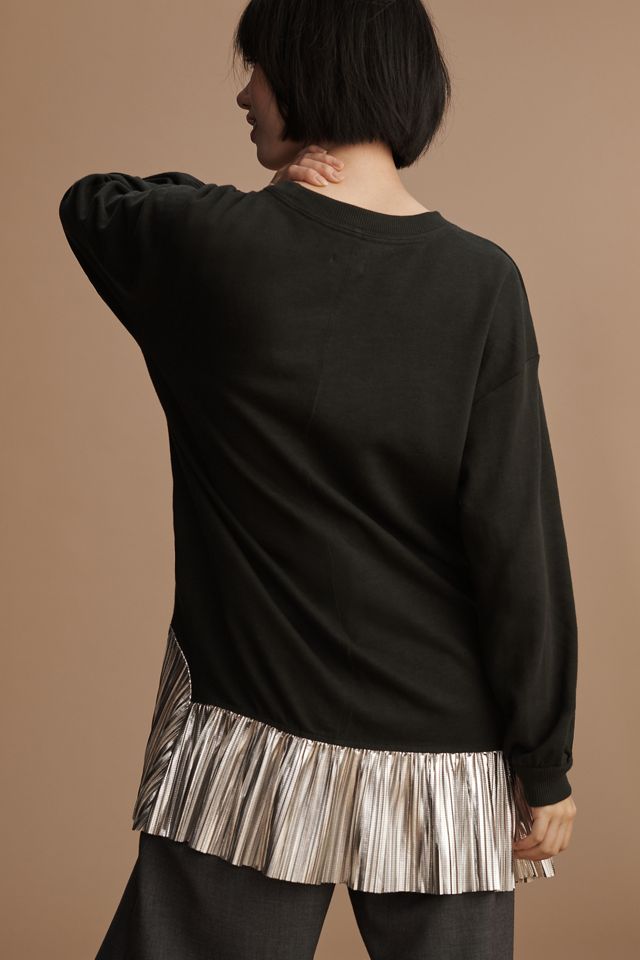 Pilcro Metallic Twofer Tunic Blouse #1