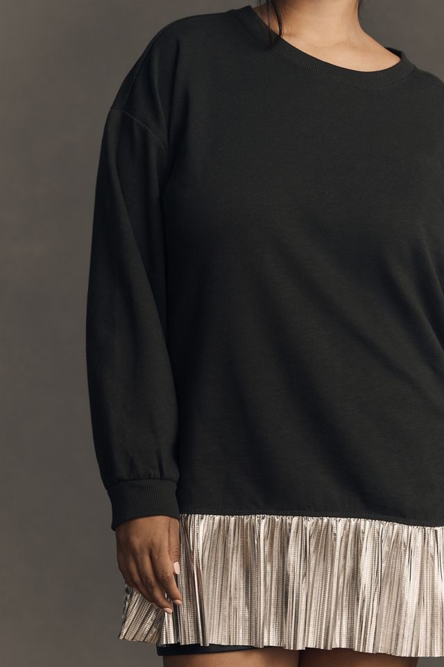 Pilcro Metallic Twofer Tunic Blouse #6
