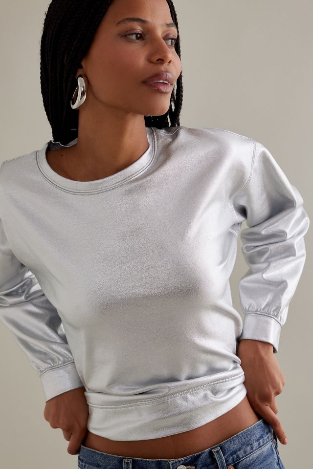 Pilcro French Terry Shine Crew Pullover #5