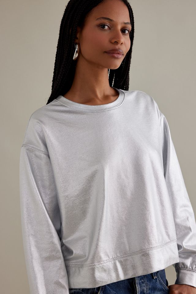Pilcro French Terry Shine Crew Pullover #7