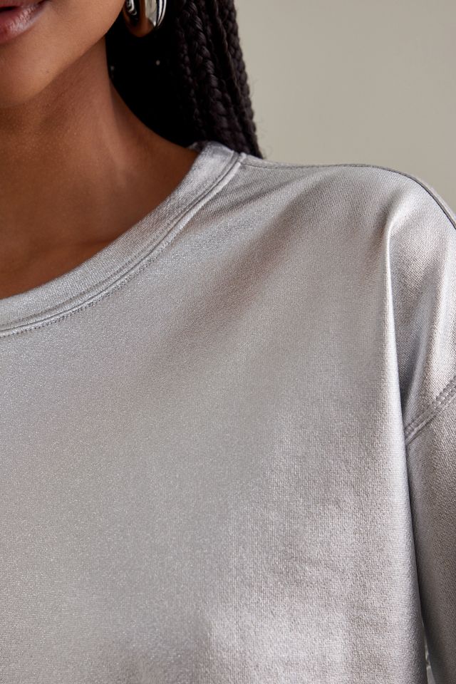 Pilcro French Terry Shine Crew Pullover #8