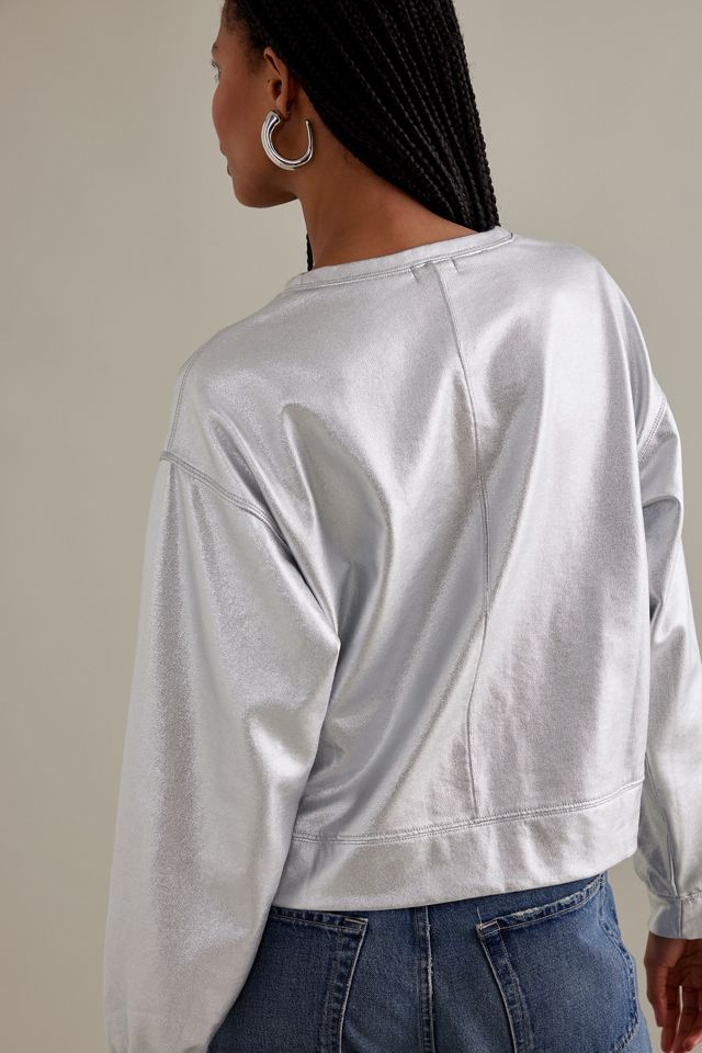 Pilcro French Terry Shine Crew Pullover #9