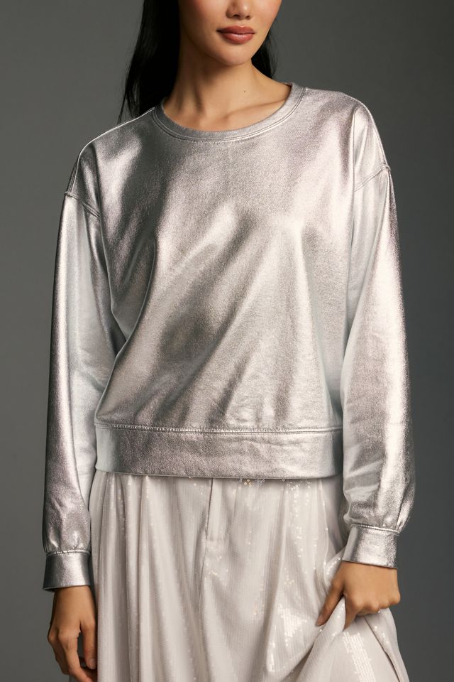 Pilcro French Terry Shine Crew Pullover #3