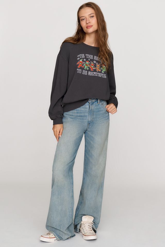 Chaser 100% Cotton Grateful Dead Holiday Sweatshirt #3