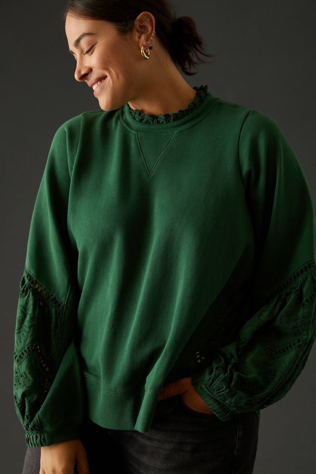 Forever That Girl Eyelet Sweatshirt #5