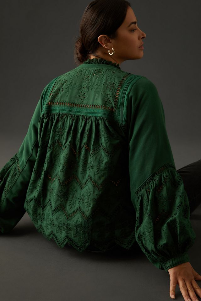 Forever That Girl Eyelet Sweatshirt #4