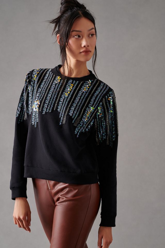 Let Me Be Disco Sequin Sweatshirt #2
