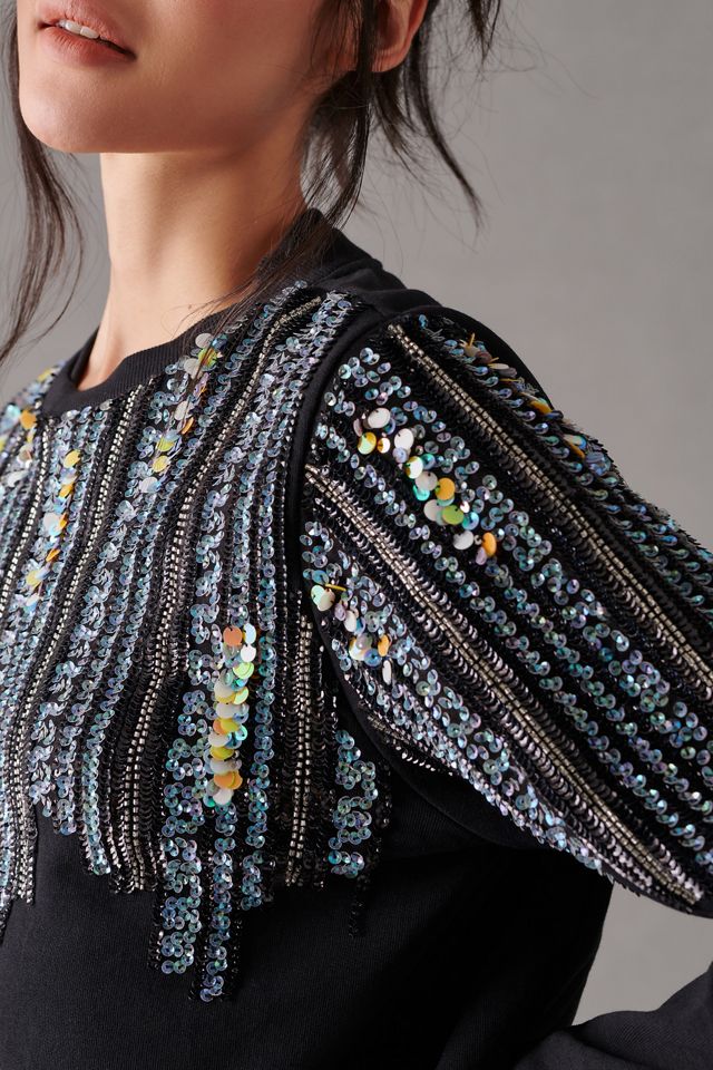 Let Me Be Disco Sequin Sweatshirt #3