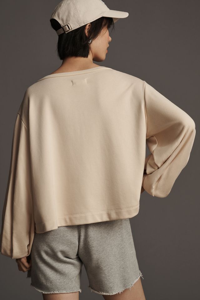 Maeve Balloon-Sleeve Sweater #1