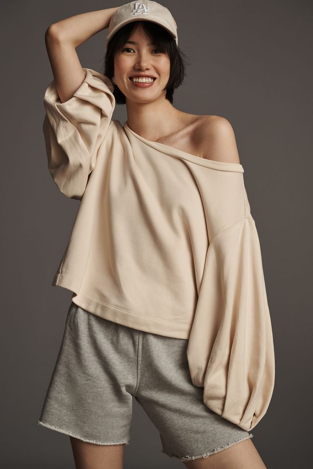 Maeve Balloon-Sleeve Sweater #3