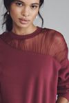 Maeve Sheer-Insert Cozy Pullover