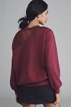 Maeve Sheer-Insert Cozy Pullover