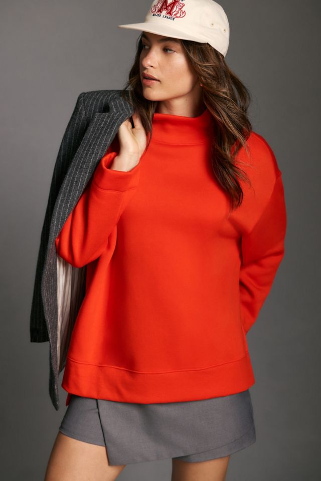 Maeve Funnel-Neck Tunic Pullover #1