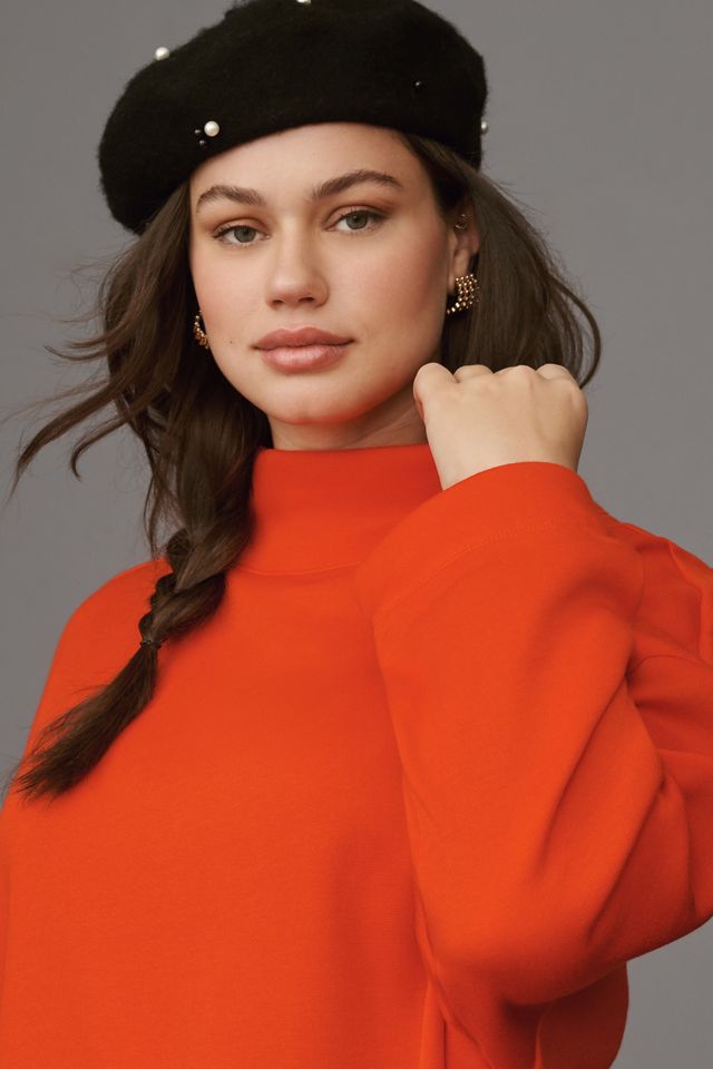 Maeve Funnel-Neck Tunic Pullover #6