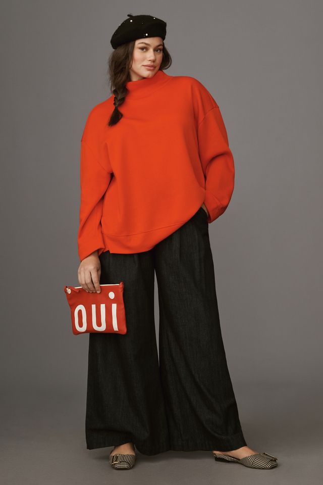 Maeve Funnel-Neck Tunic Pullover #4