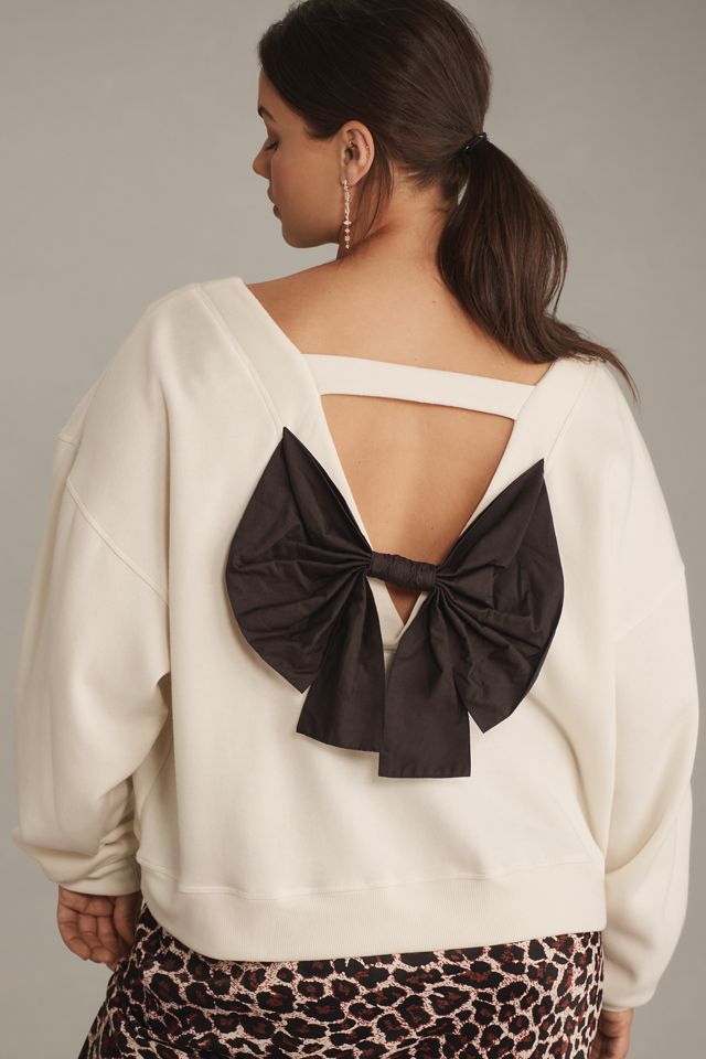 Maeve Bow-Back Sweatshirt #6