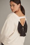Maeve Bow-Back Sweatshirt