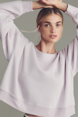 Maeve Bow-back Sweatshirt In Pink
