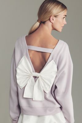 Maeve Bow-Back Sweatshirt