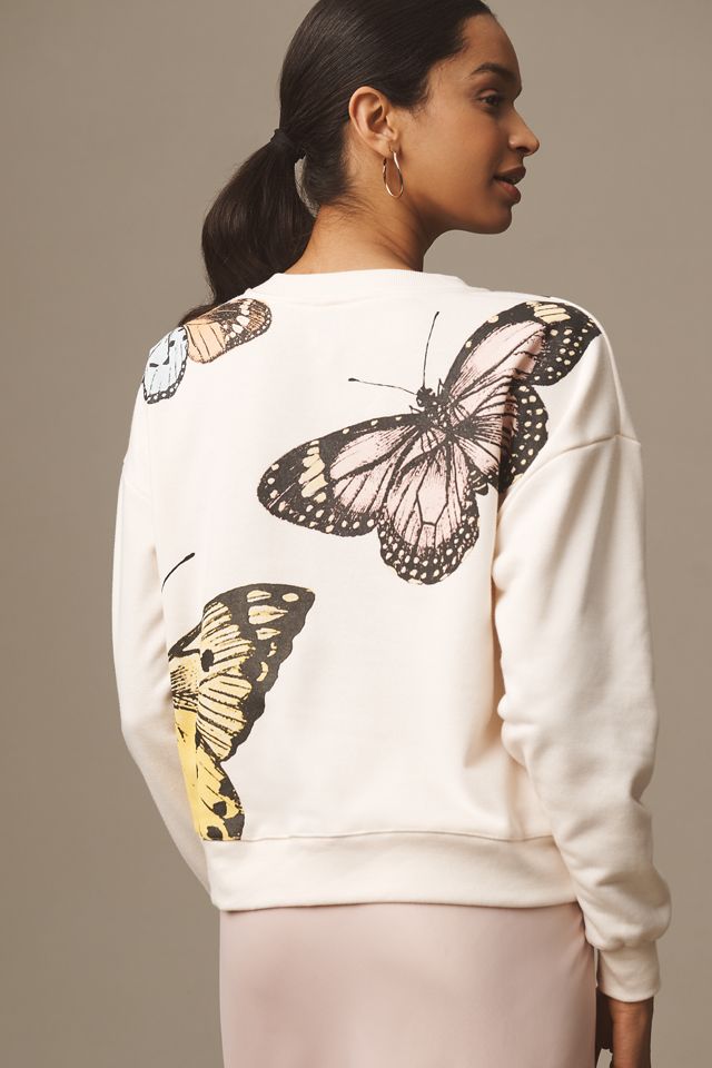Maeve Butterfly Graphic Sweatshirt #1