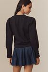 By Anthropologie Fastened Puff-Sleeve Pullover