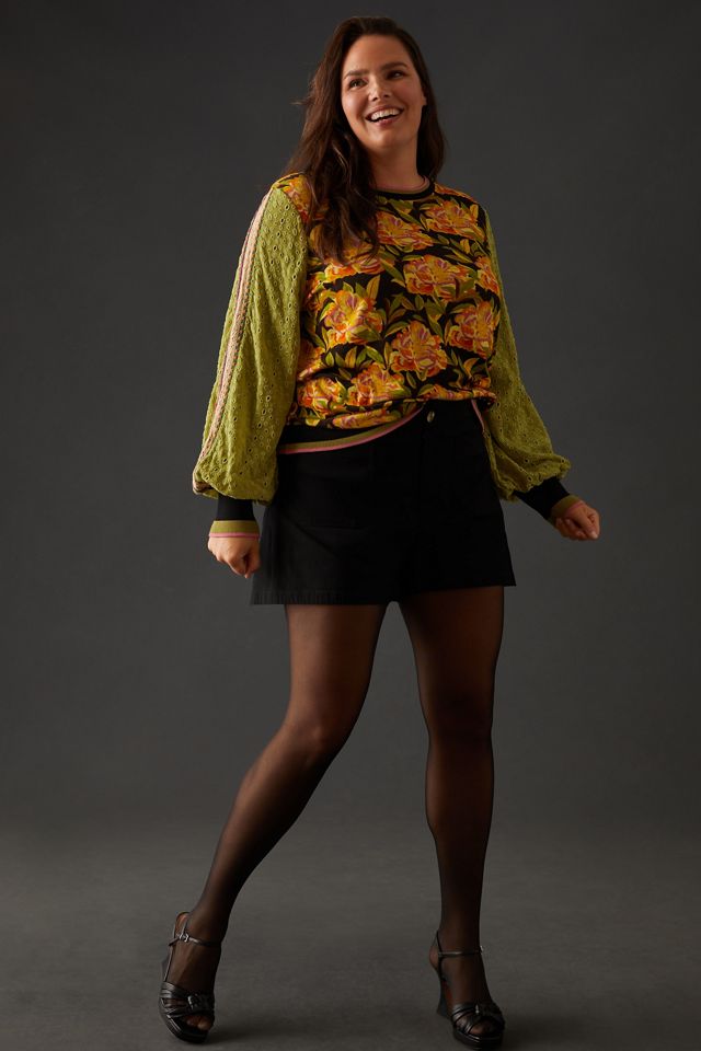Bl-nk Contrast Eyelet Pullover #6