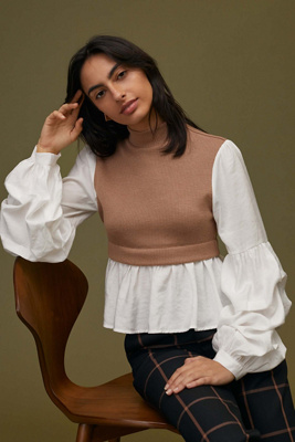 Ruffled Layered Top | Anthropologie