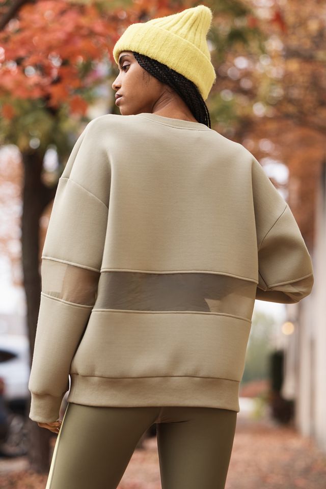 By Anthropologie Mesh Paneled Sweatshirt #1