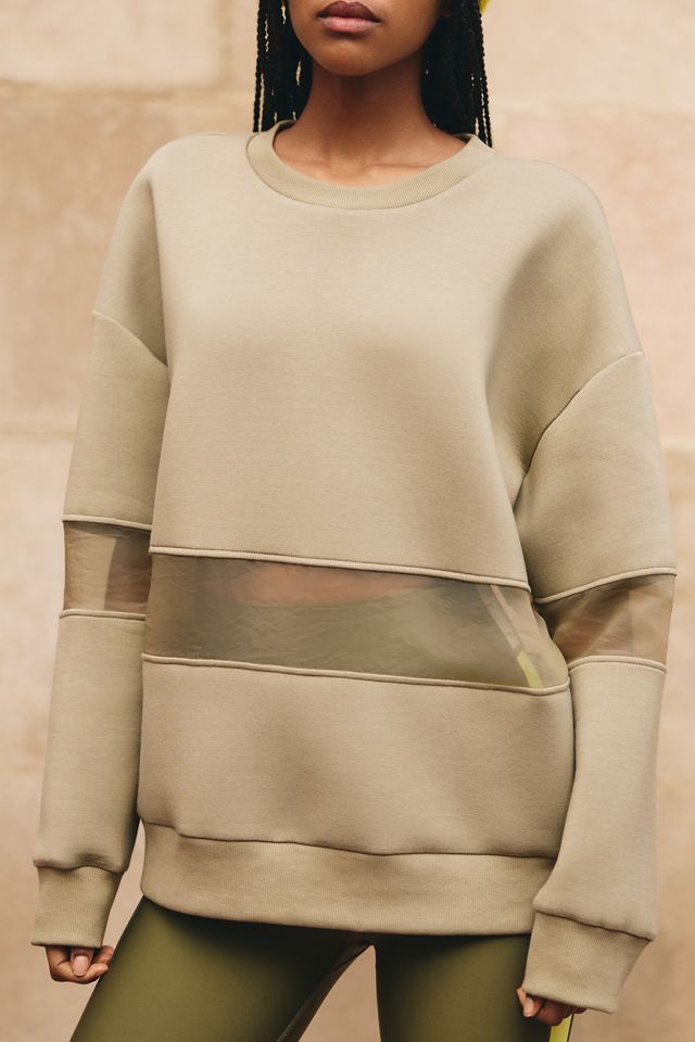 By Anthropologie Mesh Paneled Sweatshirt #3