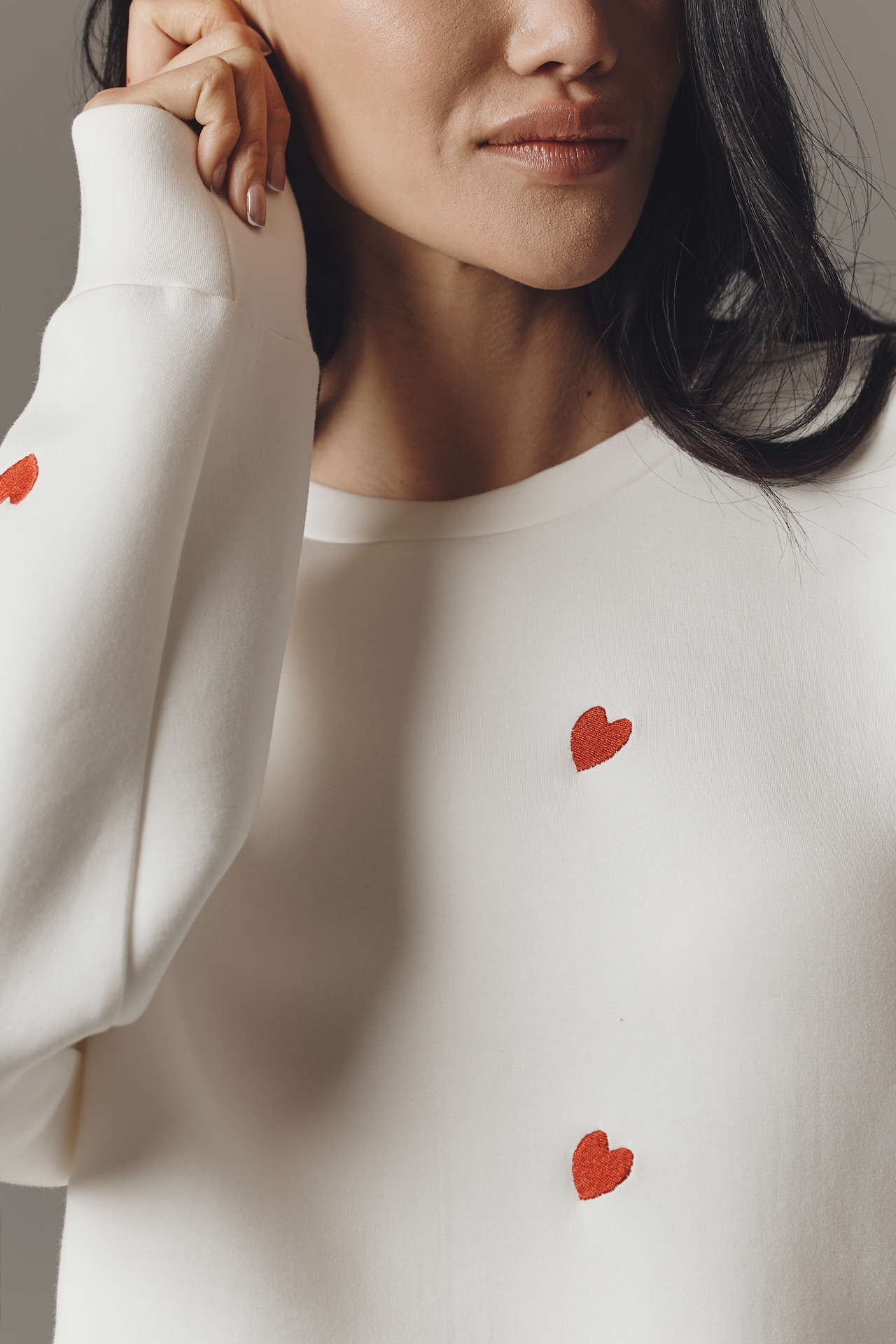 English Factory Oversized Heart Icon Sweater