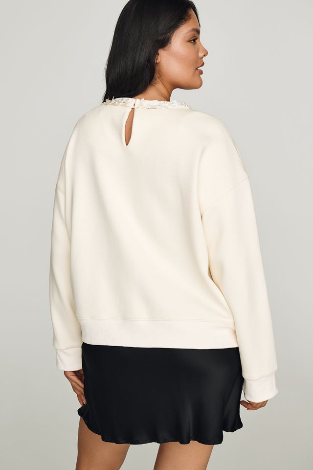 English Factory Beaded Ribbon Pullover #2