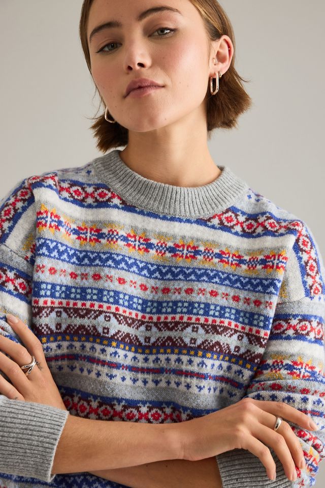 Pull en mélange de laine à motif jacquard Levi's Ines #3