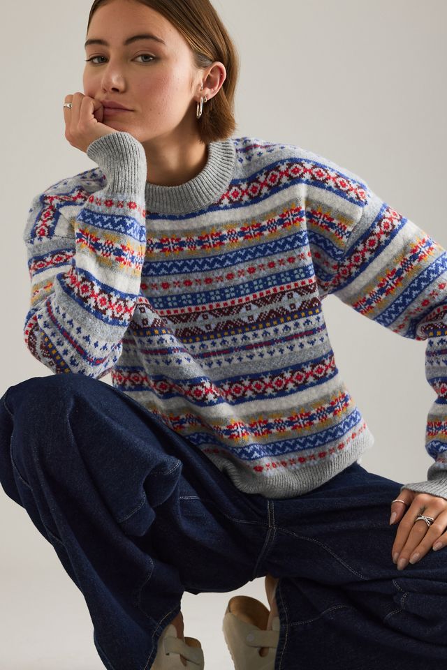 Pull en mélange de laine à motif jacquard Levi's Ines #4