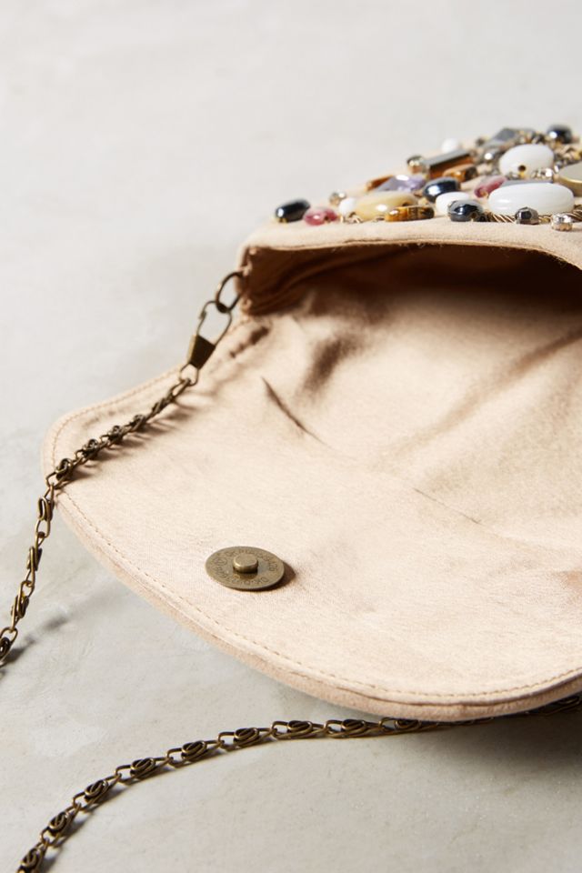 Stone Collection Velvet Clutch #2