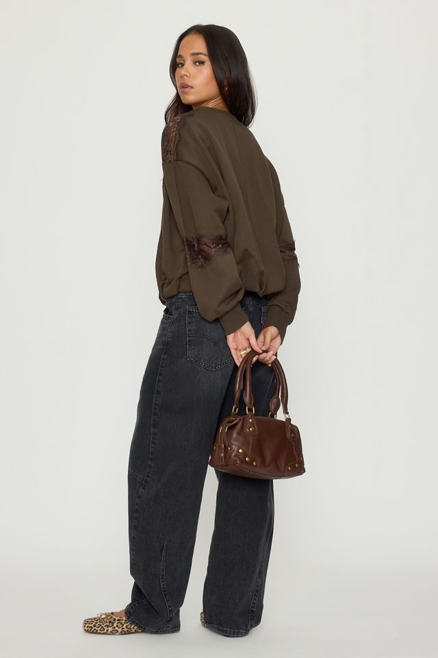 Sudadera con Ribete de Encaje By Anthropologie #5