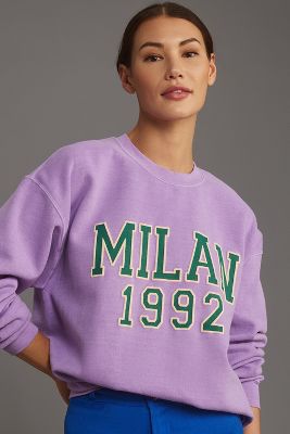 Shop By Anthropologie City Sweatshirt In Purple