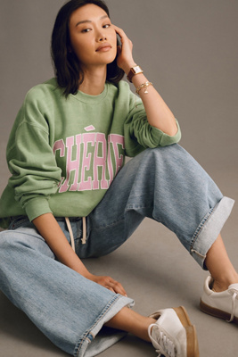 By Anthropologie Chérie Oversized Sweatshirt | Anthropologie