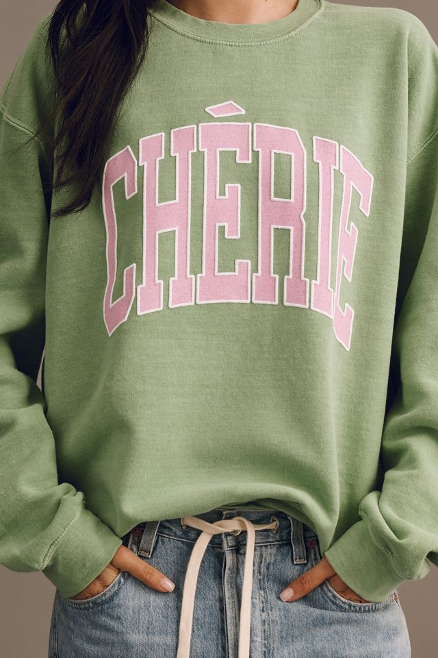 By Anthropologie Chérie Oversized Sweatshirt | Anthropologie