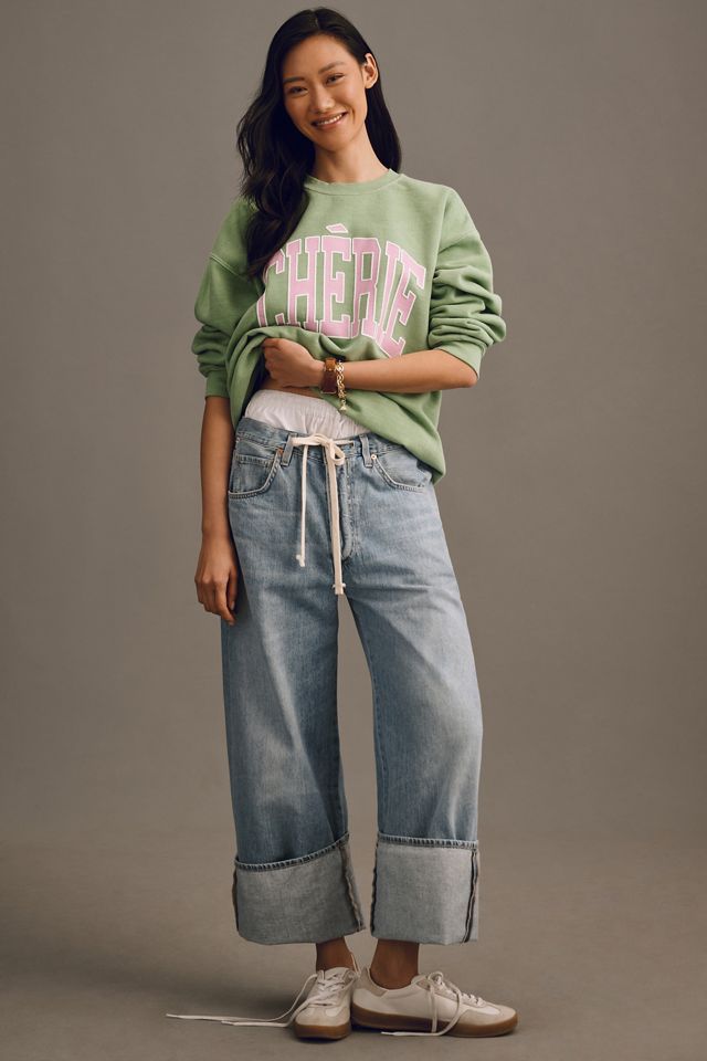 By Anthropologie Chérie Oversized Sweatshirt | Anthropologie