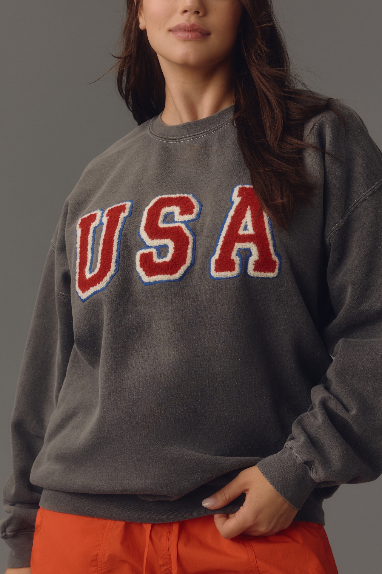 By Anthropologie USA Patch Sweatshirt