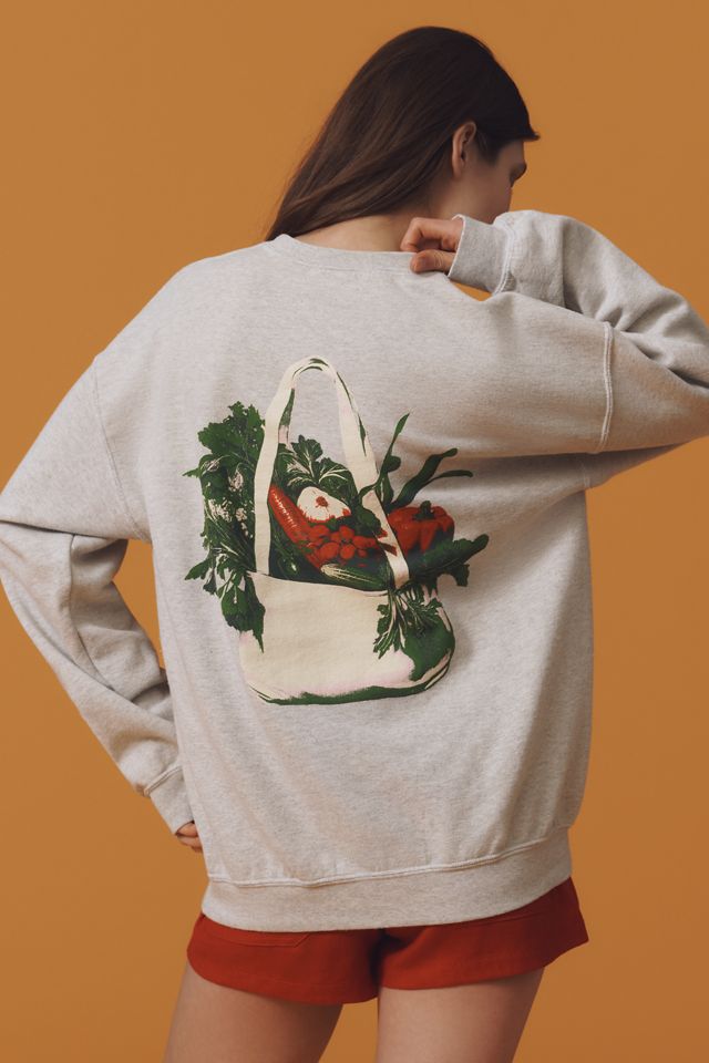 By Anthropologie Farmers Market Graphic Sweatshirt #1