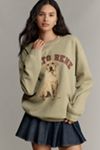 By Anthropologie Mon Amour Dogs Graphic Sweatshirt