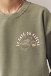 By Anthropologie Le Café du Matcha Graphic Sweatshirt