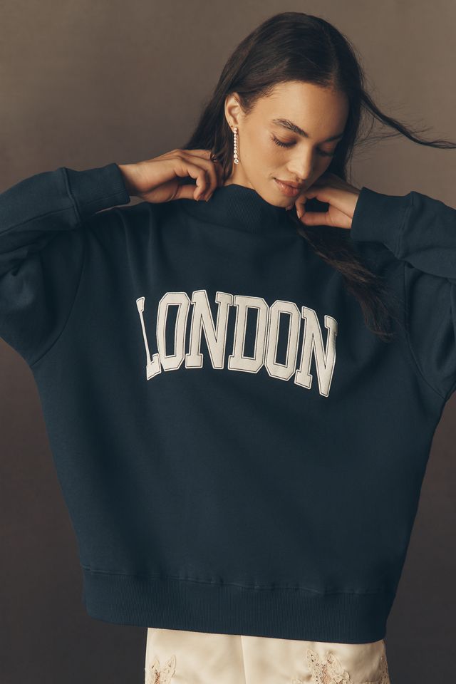 By Anthropologie Mock-Neck City Sweatshirt #1