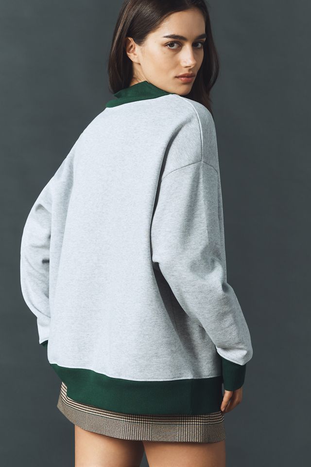By Anthropologie Colorblocked Mock-Neck Pullover #3