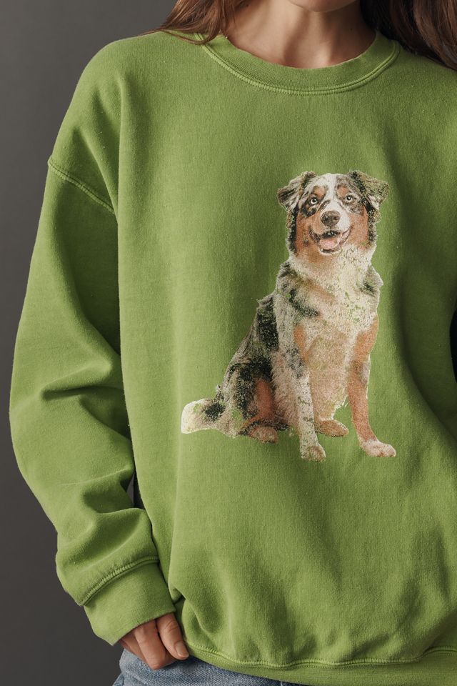 By Anthropologie Australian Shepherd Pullover Sweatshirt #2