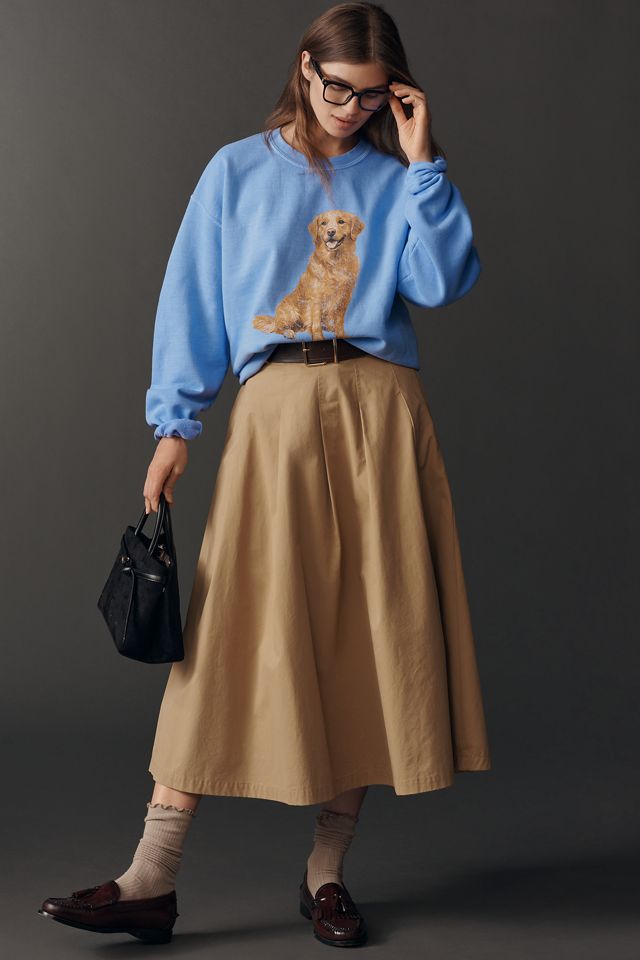 By Anthropologie Golden Retriever Pullover Sweatshirt #2