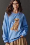 By Anthropologie Golden Retriever Pullover Sweatshirt