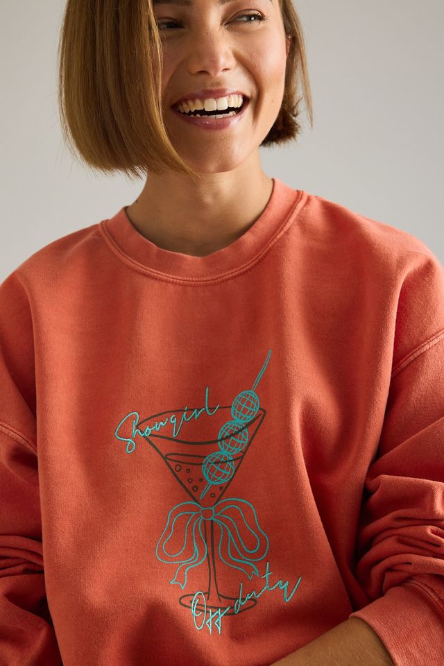 Sweat-shirt ras du cou graphique By Anthropologie #5