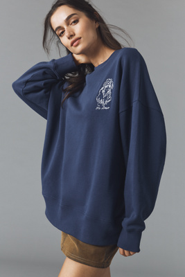 By Anthropologie Embroidered Pet Sweatshirt
